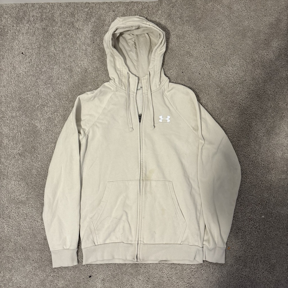 Under Armour Off-White Zip-Up Jacket